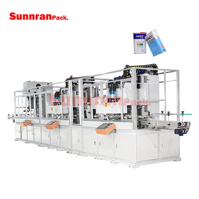 Fully Automatic Small Rectangular Square Metal Tin Can Bodies Manufacturing Production Line Can Making Machine with Capacity of 80 Cans/min