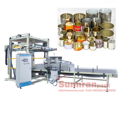 CE Certificate Beverage Can Making Machine , Empty Can Palletizer Sunnran