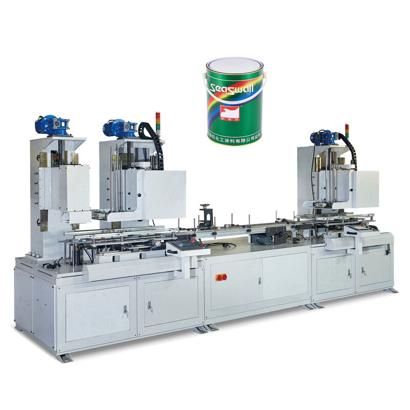 Fully Automatic 0.5-3L Round Paint Can Making Machine For Metal Can Making with Capacity of 60 Cans/min