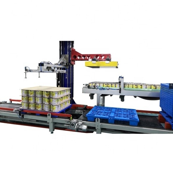 Electric Empty Can Palletizer , Tin Container Making Machine For Food Medical