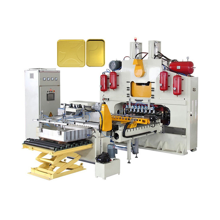 High speed Paint Can Lid Production Line For Square End Making-80EPM